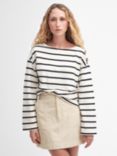 Barbour Caroline Stripe Sweatshirt, Black Stripe