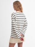 Barbour Caroline Stripe Sweatshirt, Black Stripe