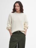 Barbour Rib Stitch Crew Jumper, Ecru