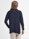 Barbour Stitch Guernsey Cotton Knit Jumper, White Pepper