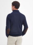 Barbour Essential Patch Half Zip Knitted Jumper, Navy