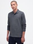 Barbour Essential Tartan Pique Polo Shirt, Slate Marl