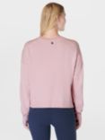 Sweaty Betty After Class Crop Organic Cotton Blend Sweatshirt, Pirouette Pink