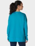 Sweaty Betty After Class Longline Sweatshirt, Reservoir Blue