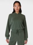 Sweaty Betty Sand Wash Coud Weight Crop Hoodie, Trek Green