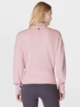 Sweaty Betty After Class Organic Cotton Blend Zip Up Sweatshirt, Pirouette Pink