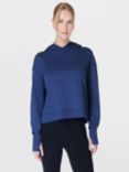 Sweaty Betty After Class Organic Cotton Blend Hoodie, Flux Blue