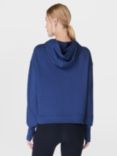 Sweaty Betty After Class Organic Cotton Blend Hoodie, Flux Blue