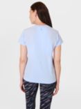 Sweaty Betty Athlete Seamless Featherweight T-Shirt, Breeze Blue