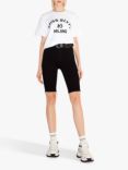 MISS SIXTY Logo Oversized T-Shirt, White/Black