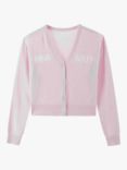 MISS SIXTY Logo Wool Blend Cardigan, Pink