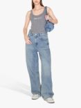 MISS SIXTY Boxer Waistband Jeans, Light Blue