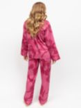 Fable & Eve Covent Garden Floral Shirt Long Pyjama Set, Pink