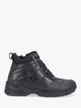 Hush Puppies Kids' Titus Junior Leather Lace Up Boots, Black