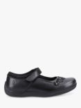 Hush Puppies Kids' Christina Senior Riptape Leather Mary Jane Shoes, Black