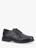 Hush Puppies Kids' Brian Junior Leather Lace Up Brogue Shoes, Black