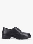 Hush Puppies Kids' Athena Junior Leather Brogues, Black