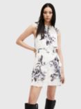 AllSaints Caylan Floral Dress, White/Multi