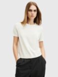 AllSaints Bern Wool Knit Top, White Natural