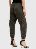 AllSaints Freda Denim Trousers, Green/Multi