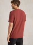 White Stuff Tenby Textured Cotton T-Shirt, Deep Pink