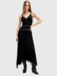 AllSaints Zita Eyelet Dress, Black