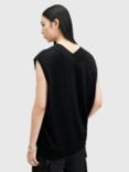 AllSaints Bern Wool Knit Tank Top, Black