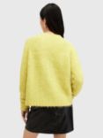 AllSaints Vortex Wool Blend Cardigan, Yellow