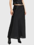 AllSaints Morgan Maxi Skirt, Black