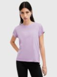 AllSaints Anna Organic Cotton T-Shirt, Purple Mid