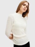 AllSaints Connie Francesco Top, White Natural