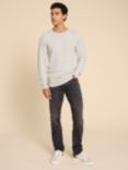 White Stuff Attadale Organic Cotton Jumper, Light Grey