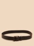 White Stuff Leather Belt, Pure Black