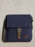 White Stuff Teddy Canvas Cross Body Bag, Navy/Multi