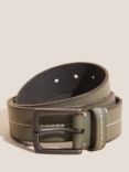 White Stuff Leather Belt, Khaki