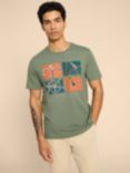 White Stuff Ride Tee, Green/Multi