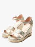 Moda in Pelle Rikola Porvair Metallic Heeled Sandals, Gold