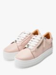 Moda in Pelle Abbiy Leather Platform Trainers, Cameo