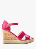 Moda in Pelle Rikola Patent Mocc Croc Heeled Sandals, Raspberry