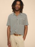 White Stuff Striped Shirt, Green/White