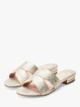 Moda in Pelle Murah Porvair Metallic Sandals, Gold