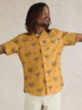 White Stuff Palm Shirt, Yellow/Multi