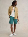 White Stuff Ditsy Shorts, Teal Pr