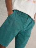 White Stuff Ditsy Shorts, Teal Pr