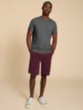 White Stuff Sutton Shorts, Dark Plum