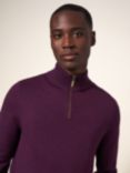 White Stuff Newport Merino Funnel Neck Jumper, Plum