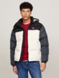 Tommy Jeans Puffer Jacket, Newsprint Multi