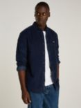 Tommy Jeans Regular Fit Organic Cotton Corduroy Shirt, Dark Navy