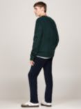 Tommy Jeans Slim Fit Cable Knit Jumper, Deep Seawater