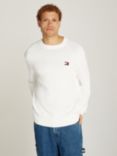 Tommy Jeans Logo Knit Jumper, Black, Ancient White